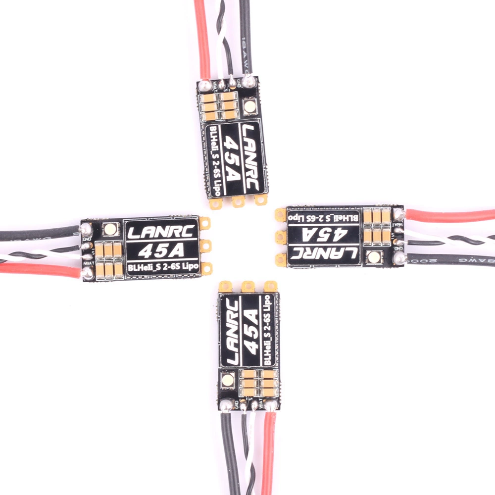 LANRC 35A 45A моделей Перекрестие машины мономер электрод 2-6s с LED светом BLHELI_S