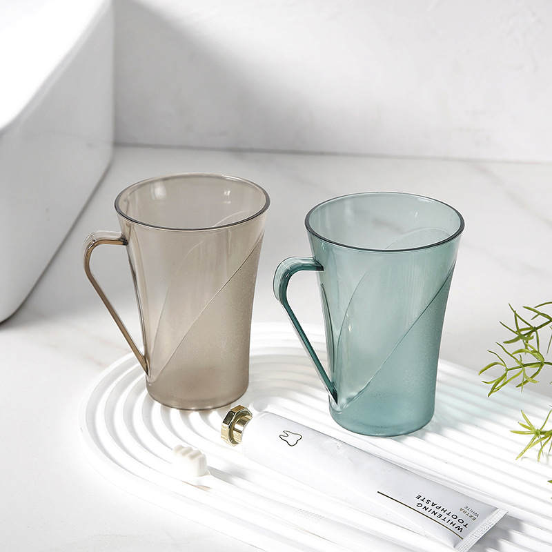 Mixed-color Transparent Mouthwash Cup, Creative Cute, Suitable For Couples, Student Dormitories, And Home Use, Simple_voghion.com