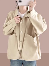 工装女士短外套2025春秋季新款宽松夹克大码女装爆款休闲百搭上衣