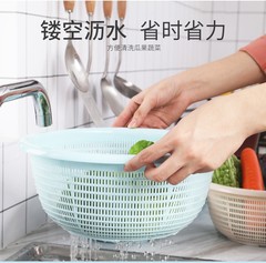 Household Round Rice Strainer with Thickened Vegetable Washing Basket Set of 4 Drain Basket Kitchen Vegetable Washing Basket Fruit and Vegetable Filter Basket