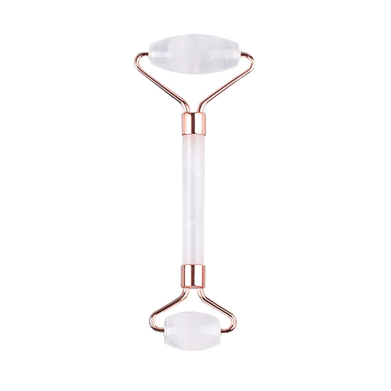 Polvo de cristal de polvo varita de masaje rollo de cristal de polvo facial jade doble cabeza masajeador de ojos al por mayor