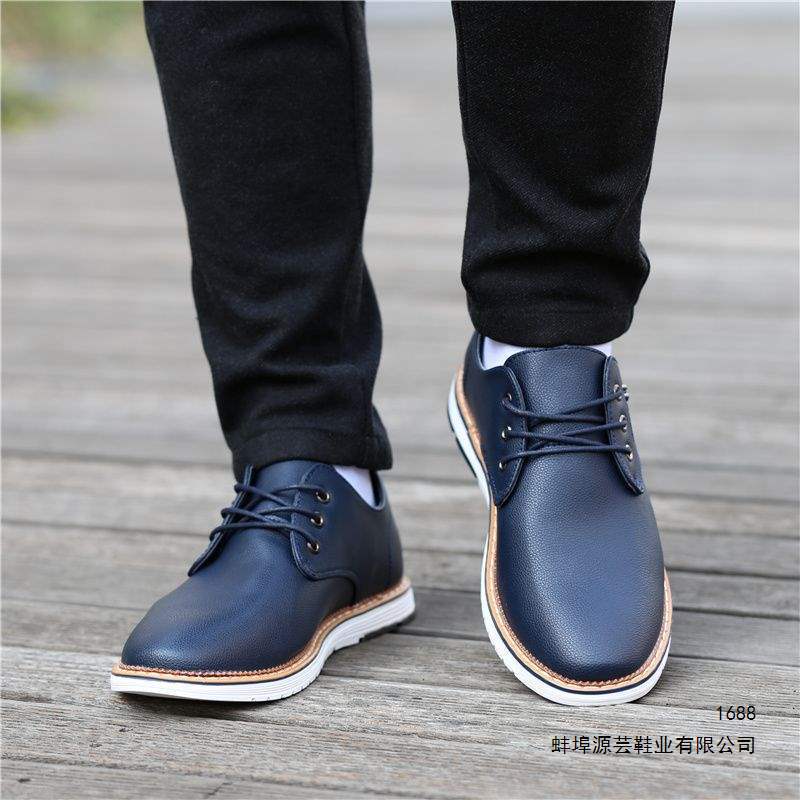 2026 New Spring and Summer Leather Shoes for Men, Korean Style Trendy Breathable Versatile Waterproof Youth British Soft Leather Casual Shoes