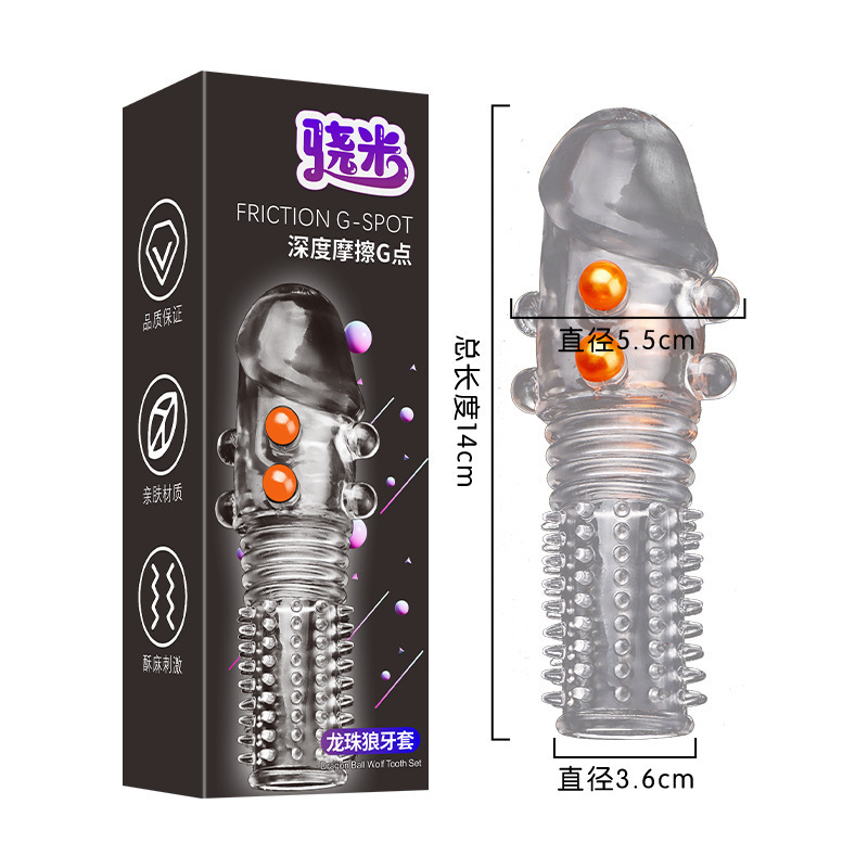 Snapmi macho cristal lobo brazo vibratorio condón pene retrasado anillo pinchazo pareja artículos sexuales adultos interés