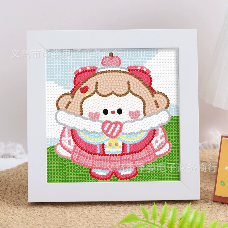Набор для алмазной вышивки (Sanrio) Пикачу в раме, 17×17 см, комплект для полного стежка DIY