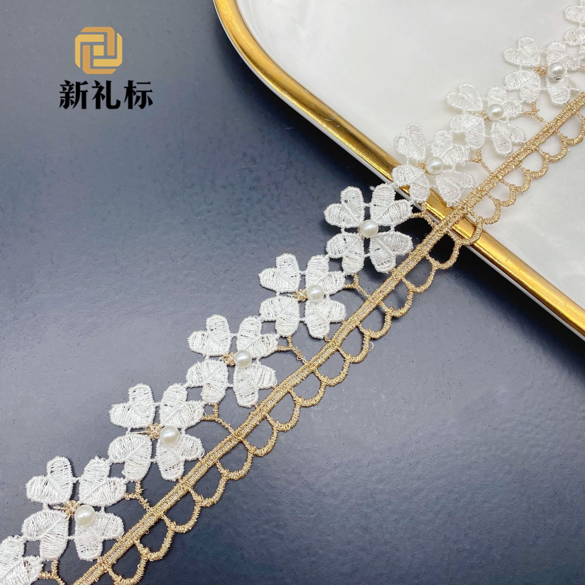Two-color golden decorations