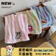 Cartoon Crayon Small New Striped Towel Cute Coral Fleece Cotton Water Absorbent Quick-drying Face Wash Hair Dry Towel for Women