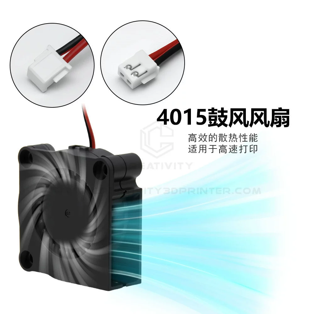 Neptune 3/4Pro нагревательный вентилятор Hot End 4015 с двойным шарикоподшипником для 3D-принтера Elegoo