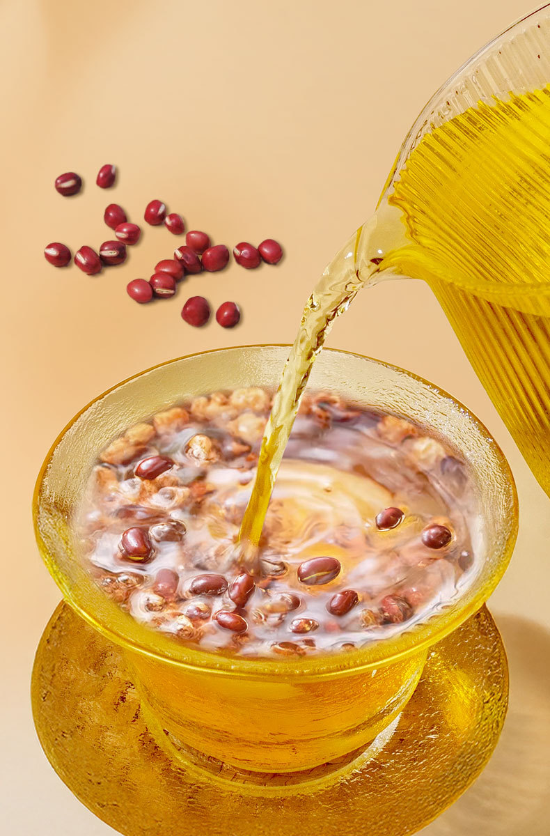 Roasted Adzuki Bean Coix Seed Poria Euryale Herbal Tea Chi Xiao Dou Yi Ren Fu Ling Qian Shi 300g Wellness Blend details