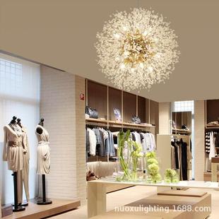 Zhongshan factory direct sales new Nordic clothing store decoration dandelion hanging lighting simple modern creative bedroom