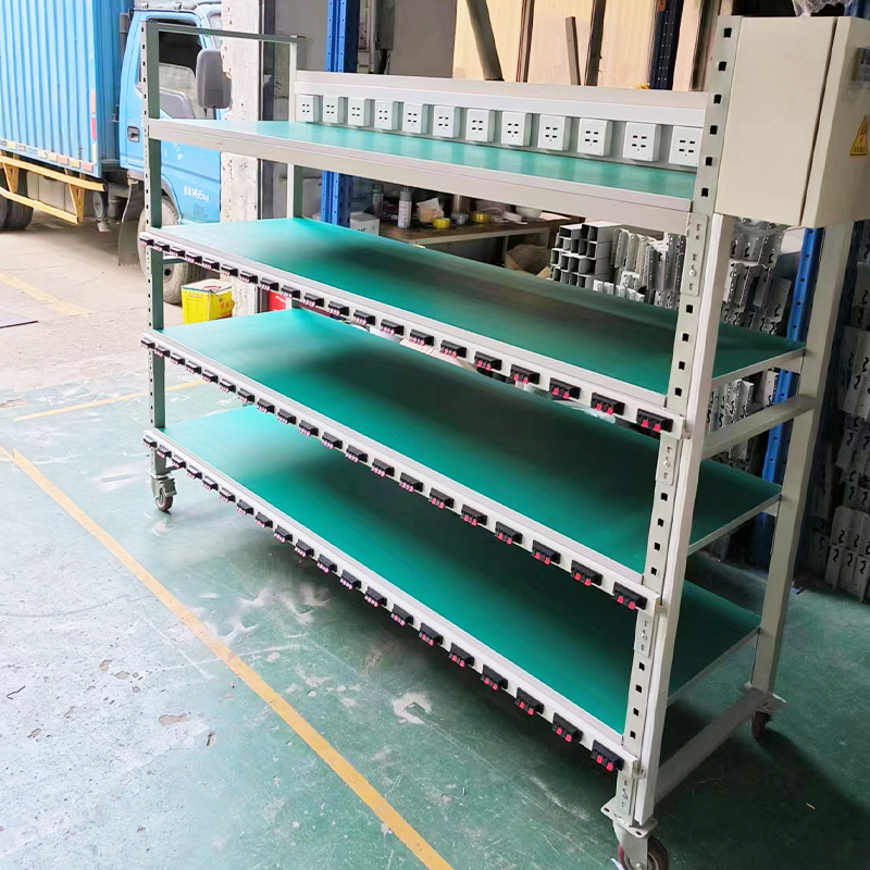 老化架移动电源测试架防静电周转车工厂车间多功能充电货架流水线 2