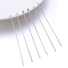 不锈钢球针圆头针保色真金9字针T形串珠针diy手工饰品配件配饰E18