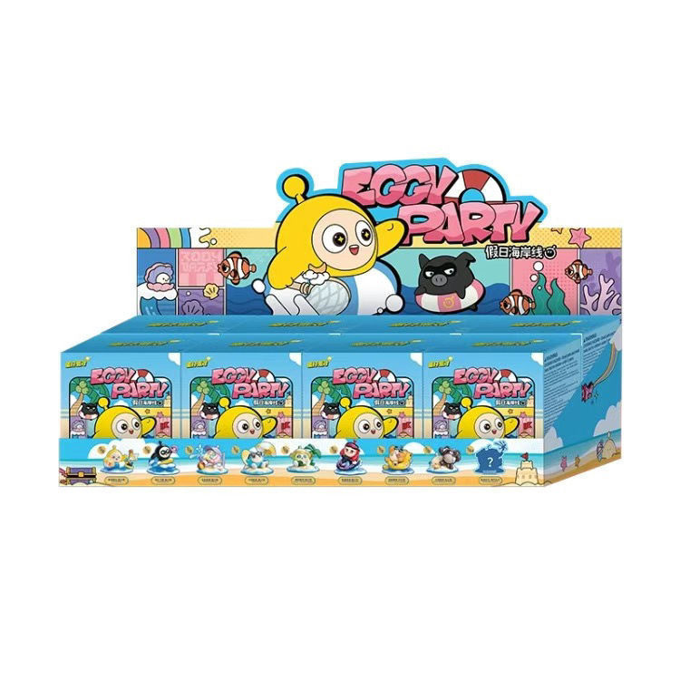 新品卡通蛋仔派对系列盲盒假日海岸线手办公仔游戏潮玩玩具礼物|undefined