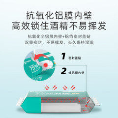 德佑酒精濕巾小包隨身裝75度酒精濕紙巾消毒殺菌便攜濕巾30包裝