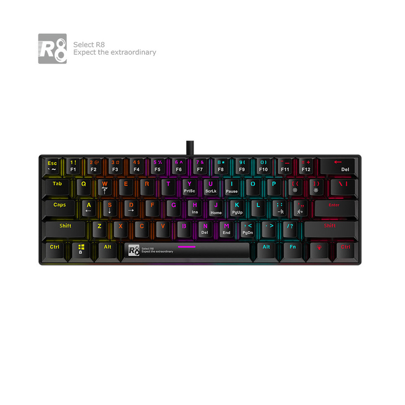 Special price explosions 61 key mechanical keyboard green shaft wired mechanical keyboard mixed light computer wired game keyboard wholesale