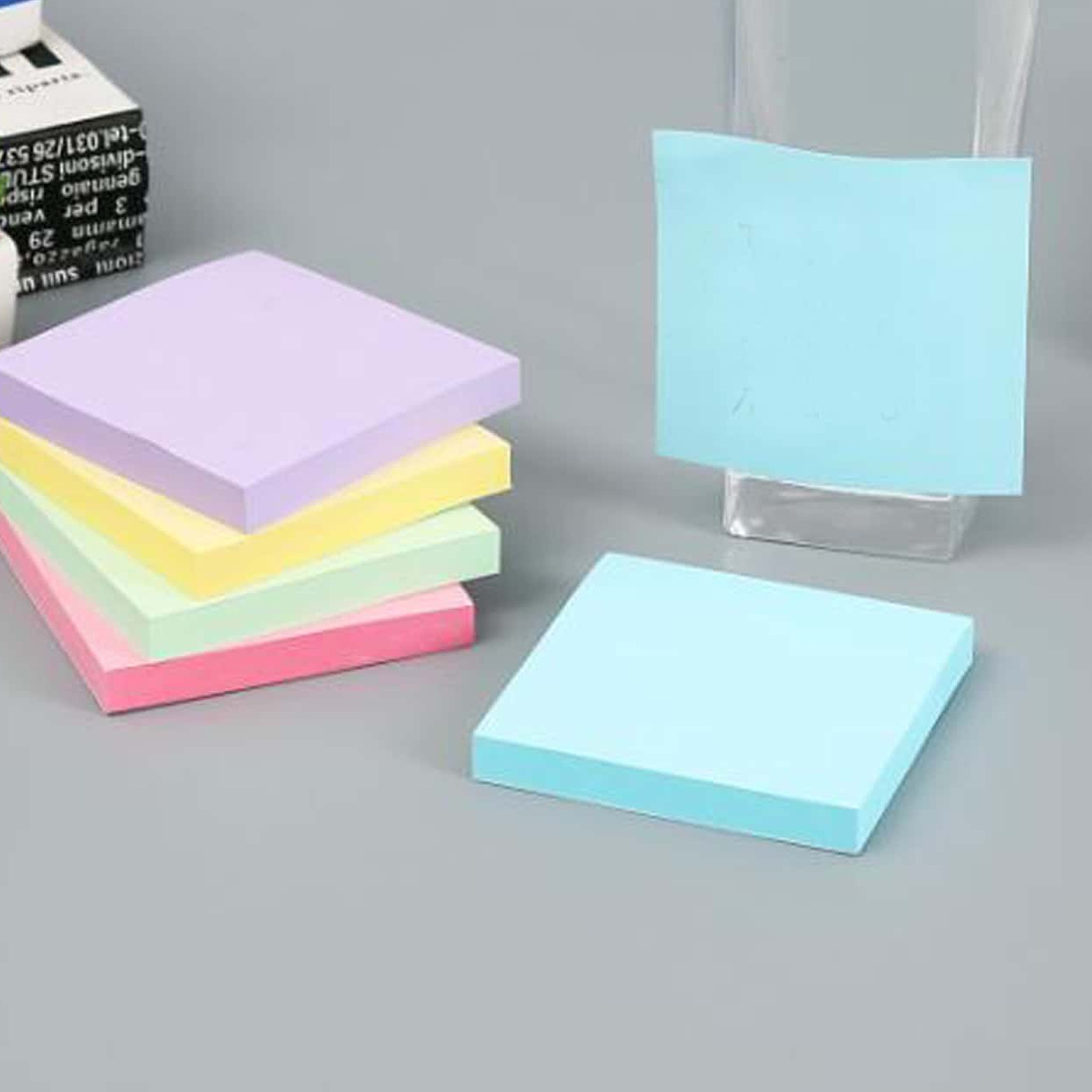Notas adhesivas en color fluorescente 3 * 3inch notas para estudiantes N pegatinas de venta caliente transfronteriza notas de venta directa de fábrica image 15