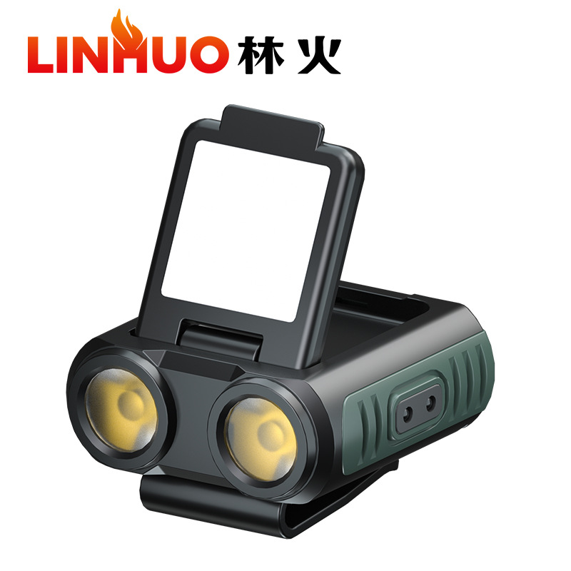 Transfronterizo nuevo XPG multifunción faro ajustable de carga USB al aire libre con luz de inducción Faro de pesca lámpara de clip de tapa