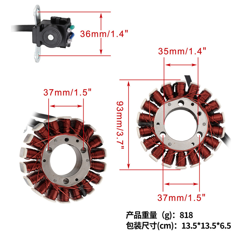 ステーターコイルアクセサリーはCbx250 Xr250 04-10 Tornado 1120-KPF-911に適合します。|undefined