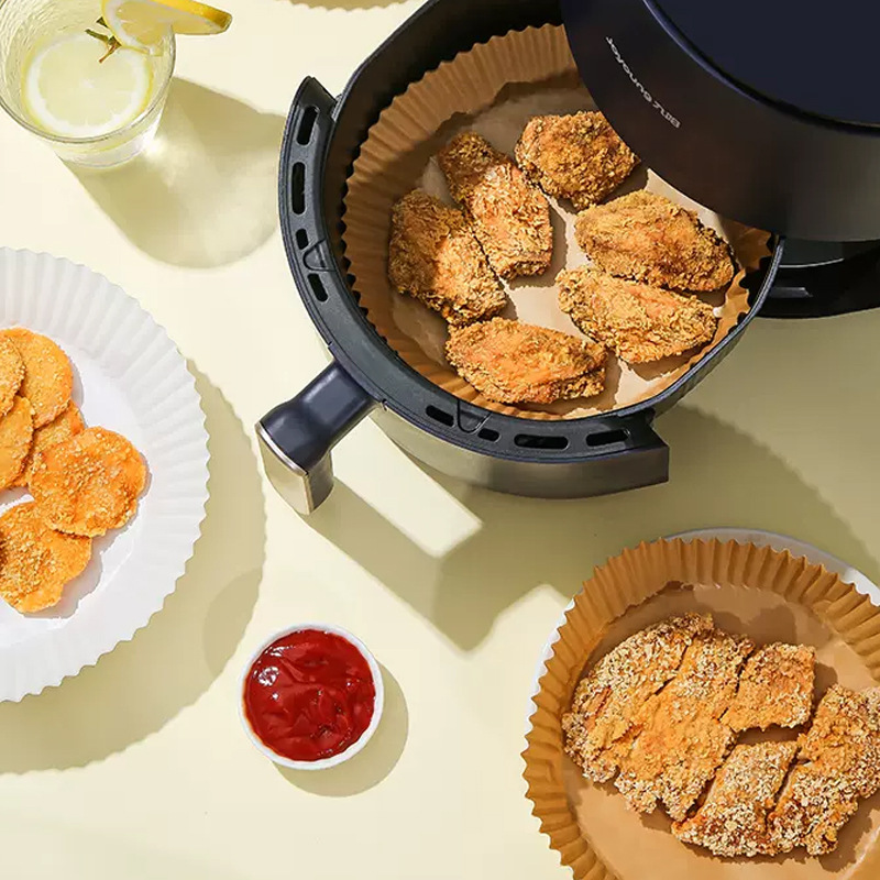 空氣炸鍋專用紙 蛋糕杯脫模硅油紙鍋紙食品級墊紙空氣炸鍋紙