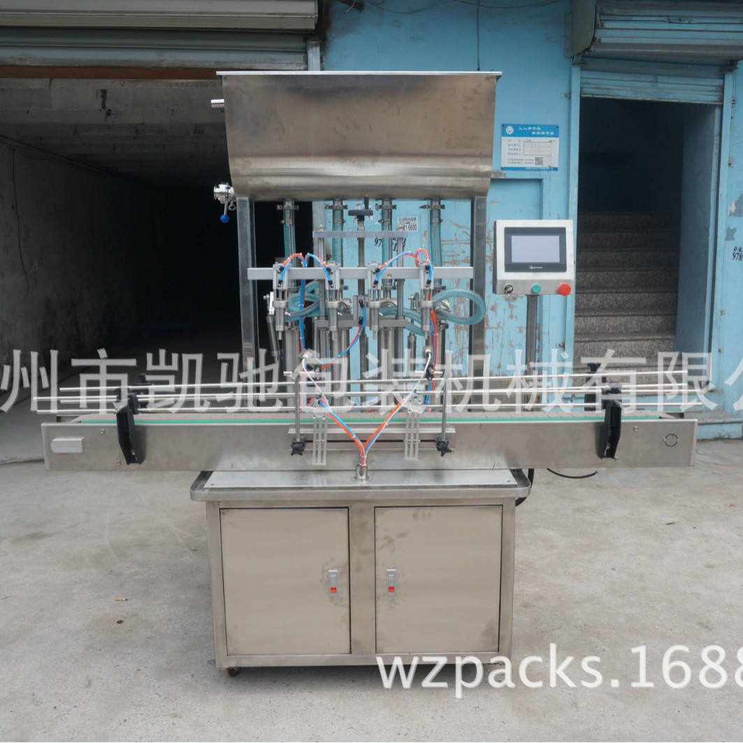 鑫凯驰全自动膏体灌装机 辣酱酱番茄酱黄油洗洁精蜂蜜自动流水线