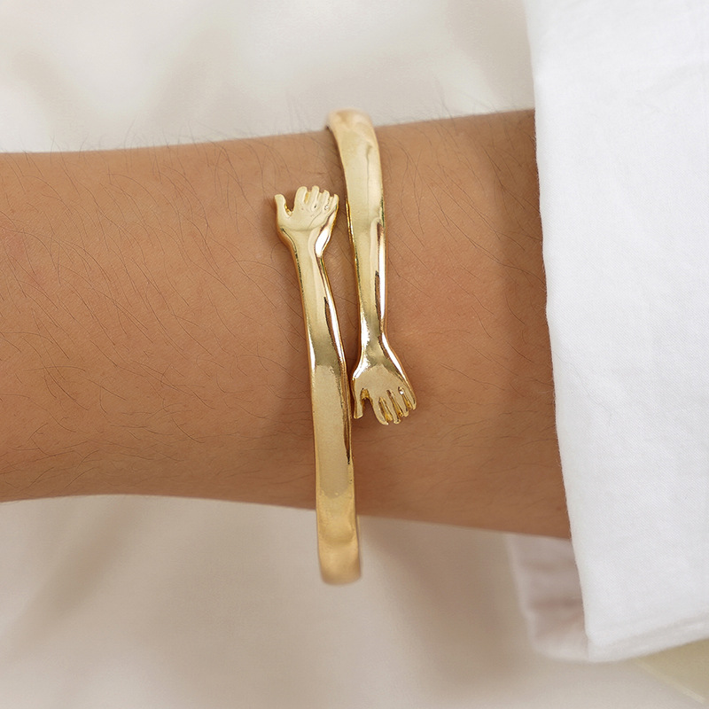 31g Weight Bangle Classification Exaggerated Simple Style Hand Alloy Bangles Wholesale