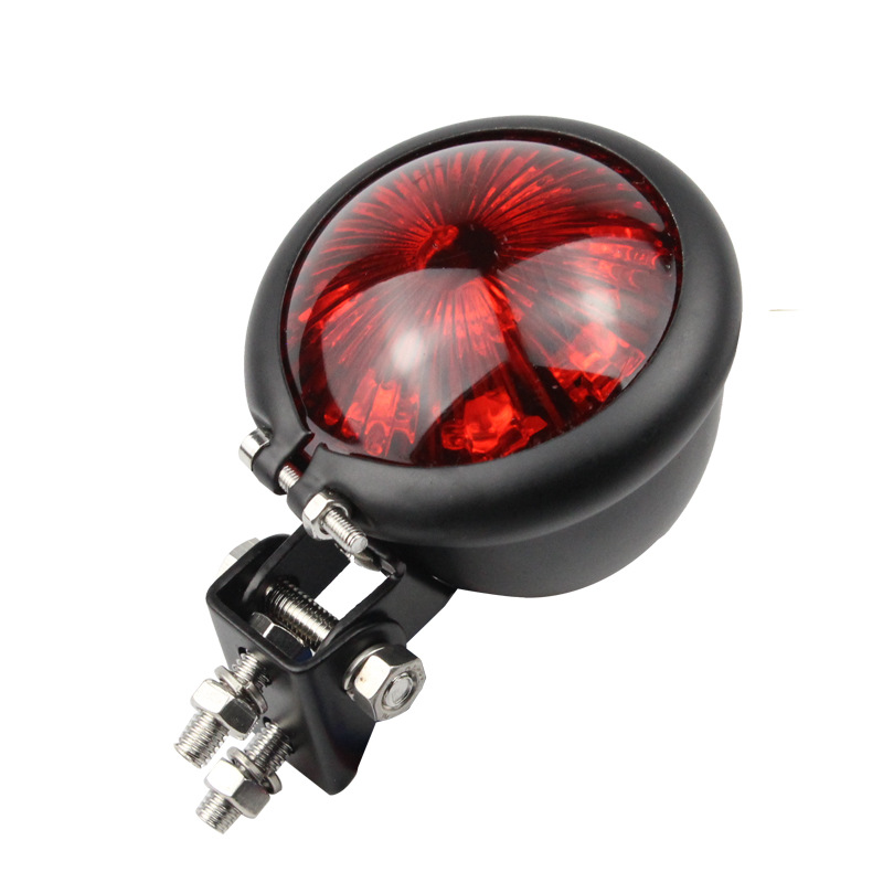 Motocicleta modificada LED freno luz trasera de señal de la lámpara retro LED pequeña luz trasera redonda adecuado para Harley luz trasera