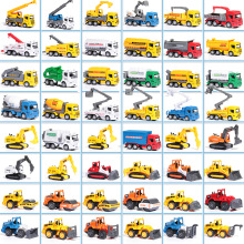 儿童1:64合金小汽车百致模型滑行玩具金属工程车城市交通男孩玩具