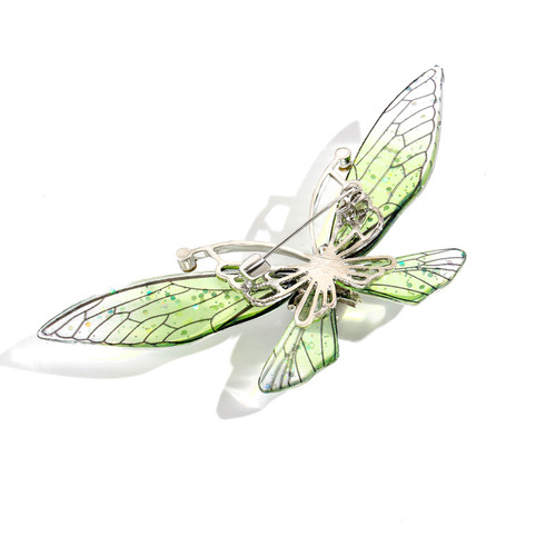 Colorful Rhinestone Transparent Wing Butterfly Brooch with a Premium Touch  
Insect-Shape Pin, High-End Cardigan Corsage, Fashion Accessory
