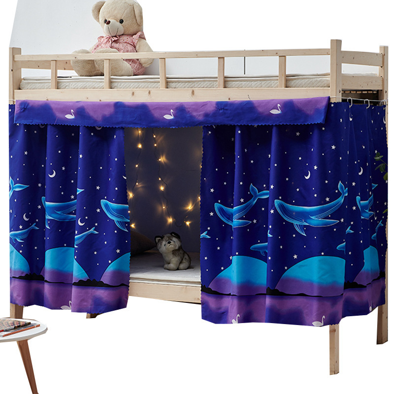 dormitorio sombreado cortina de cama para estudiantes universitarios cortina de cama alta e inferior cortina de cama baja cortina dormitorio universitario cortina individual