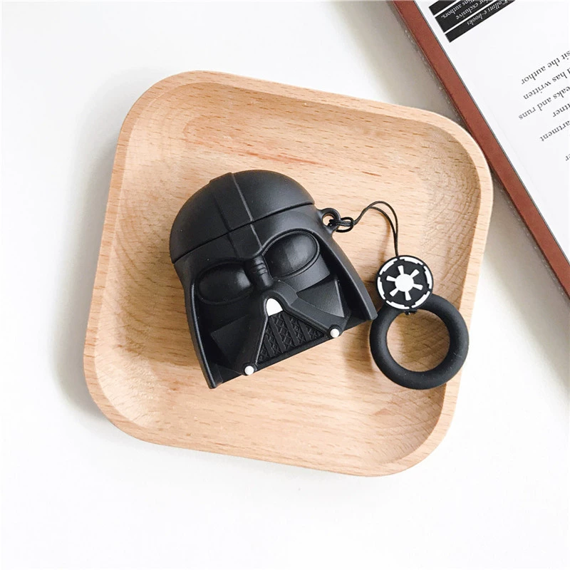 Apple, cartoon headphones, compatible protective case, print, pro3, bluetooth, 3/4