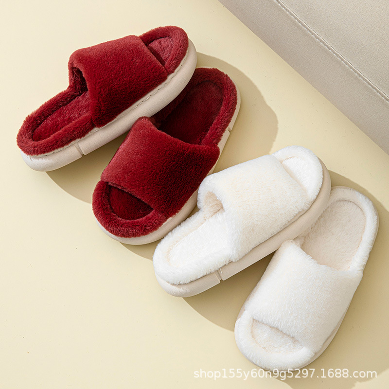 Imitation rabbit fur slippers, indoor soft-soled, lightweight and breathable, suitable for home use, all-season, for couples, men and women, for entertaining guests, homestay, and travel Imitation rabbit fur slippers, indoor soft-soled, lightweight and breathable, suitable for home use, all-season, for couples, men and women, for entertaining guests, homestay, and travel