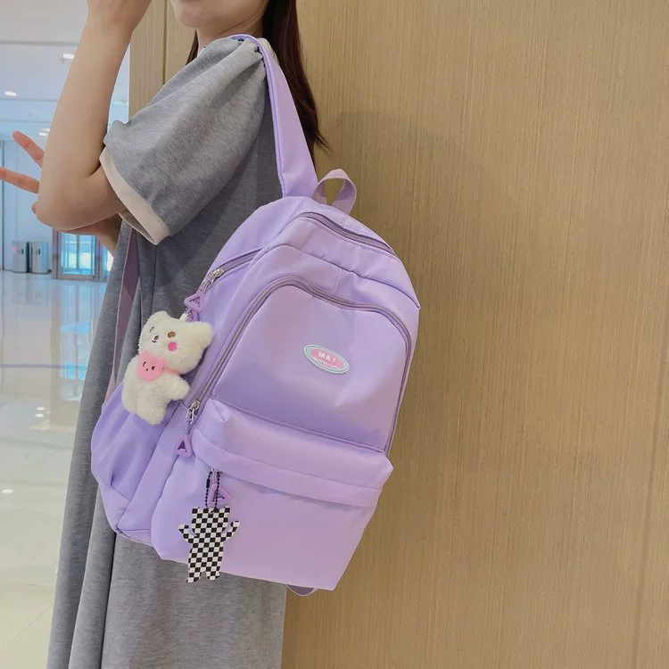 Backpack, Japanese capacious shoulder bag, for students, Korean style