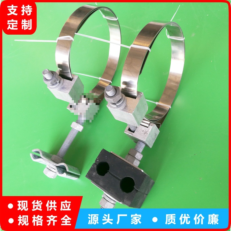电线杆用绝缘橡胶夹具 ADSS引下线夹 塔用跳线卡具OPGW光缆金具