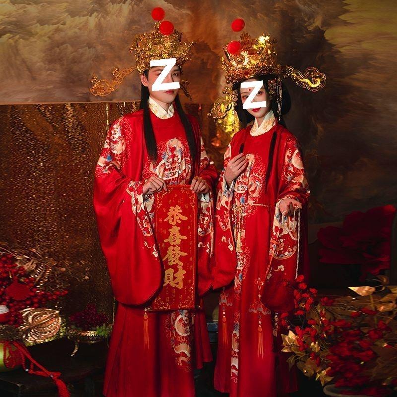 爷服装全套男女中国风新年会开业戏剧衣服cosplay汉服圆领袍