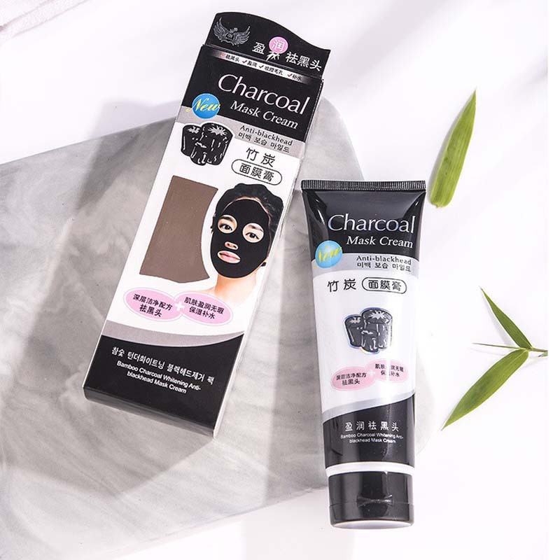 Ice Feather Bamboo Charcoal Control Oil Absorbing Blackhead Mask Cream Daubing Tear-type Acne Removing Blackhead Mask Cream Fine Pores