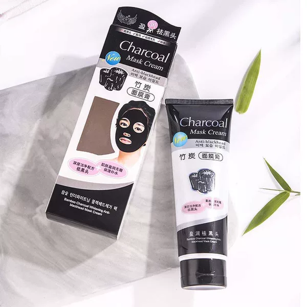 Ice Feather Bamboo Charcoal Control Oil Absorbing Blackhead Mask Cream Daubing Tear-type Acne Removing Blackhead Mask Cream Fine Pores