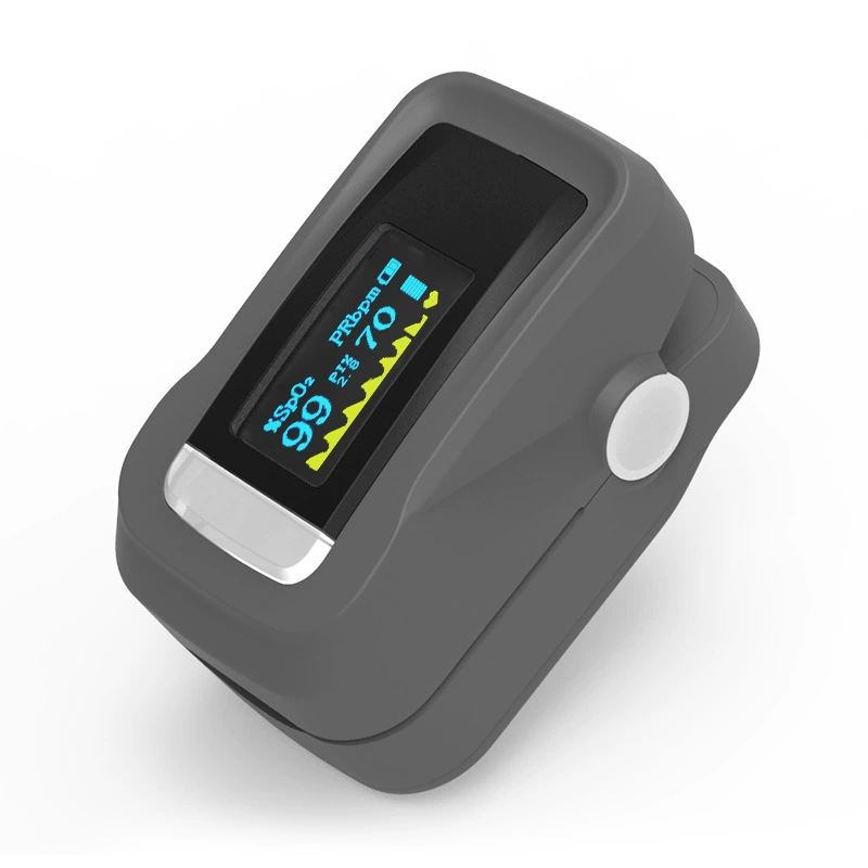 Пульсоксиметр для измерения уровня кислорода в крови, для домашнего использования, пульсометр на палец, портативный прибор, одобренный FDA.