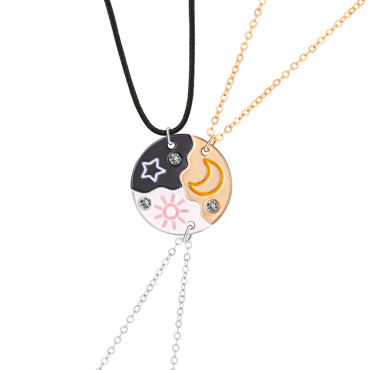 Mignon Sucré Géométrique Lettre Forme De Cœur Alliage Placage Incruster Strass Enfants Pendentif display picture 8