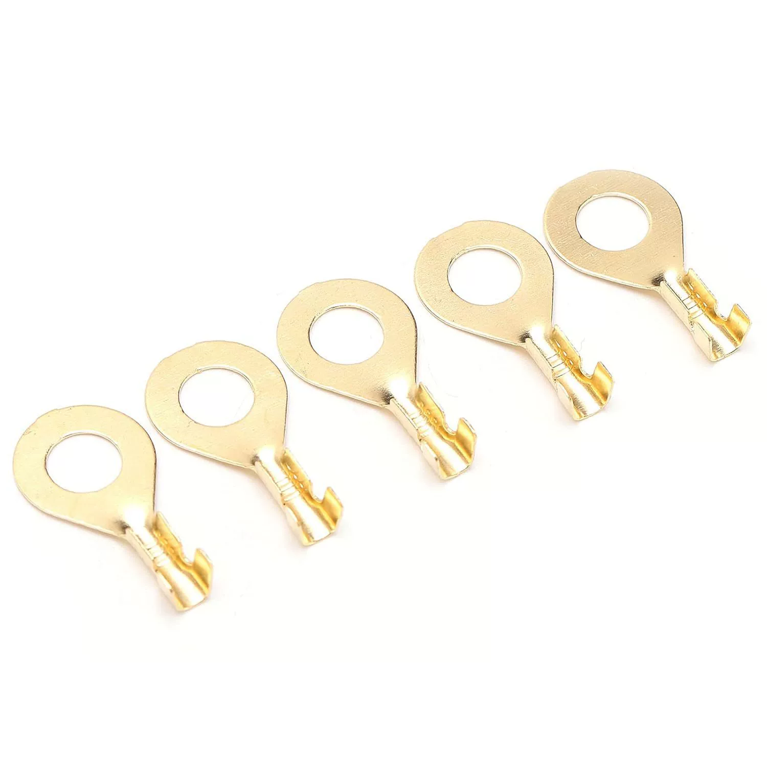 Brass Ring Cold Pressed Terminal, 100Pcs Lug Ring Terminal L