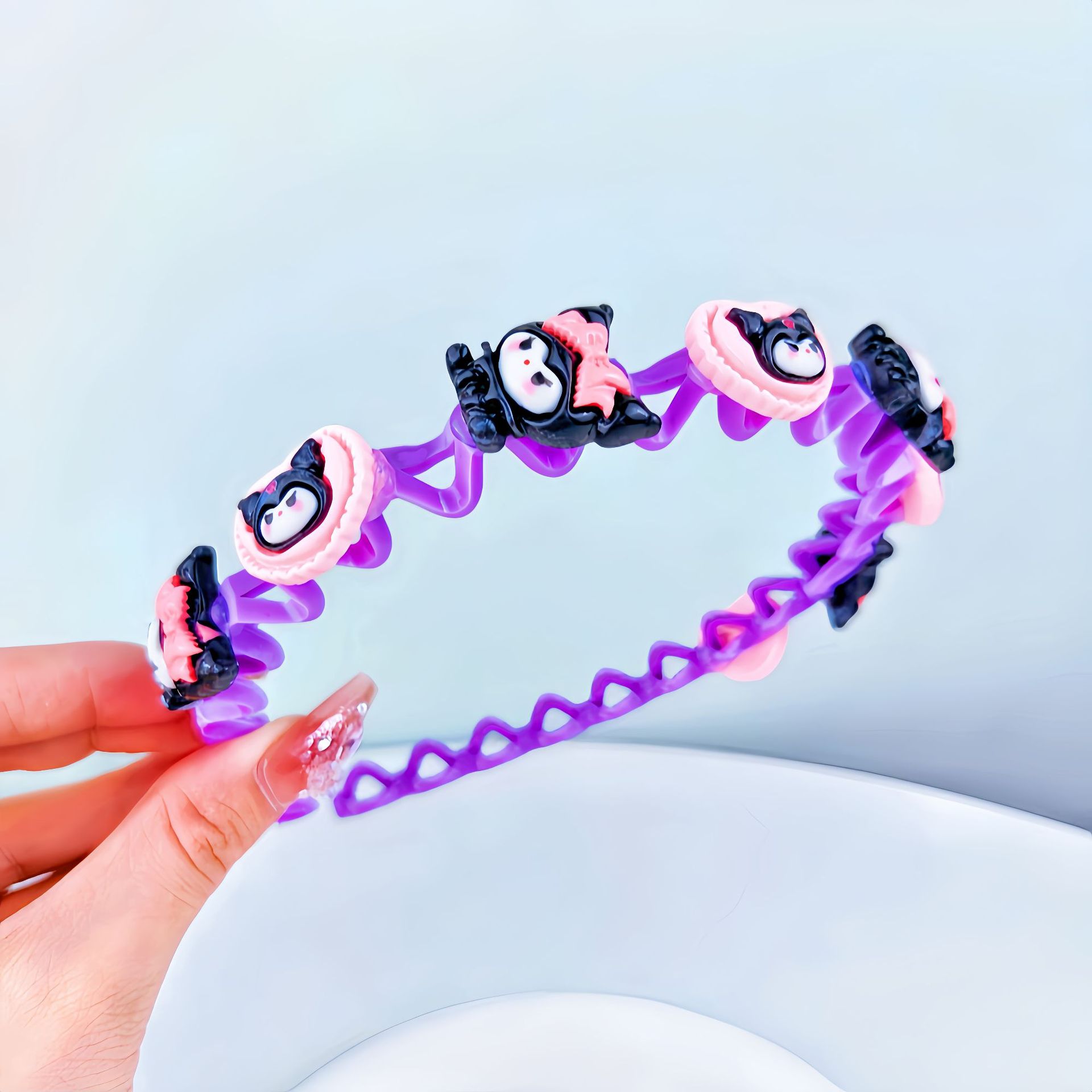 Niños 2024 nuevo Sanliou Kulomi no daña bandas de cabello niñas acabado de cabello roto artefacto niñas tarjetas lindas