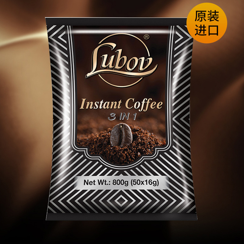 Imported coffee-flavored Ryukyu and Bafei three-in-one instant coffee solid beverage classic Brazil mellow flavor Imported coffee-flavored Ryukyu and Bafei three-in-one instant coffee solid beverage classic Brazil mellow flavor