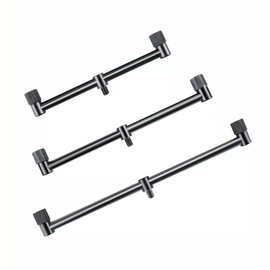 HIRISI 跨境双头海竿横档支架欧式抛竿钓鱼鱼杆鱼竿炮台铝合金