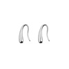 Silver needle, fashionable fresh earrings from pearl, accessory, silver 925 sample, simple and elegant design, wholesale