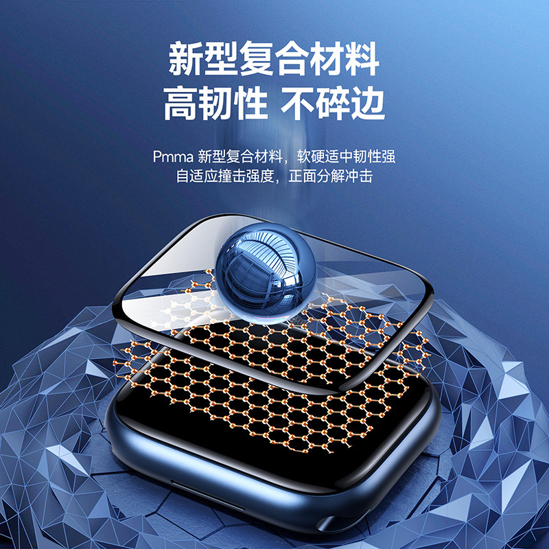 Aplicable a AppleWatch HD ver película protectora al por mayor de Apple iWatch Pantalla Completa 3D Película compuesta de dos piezas