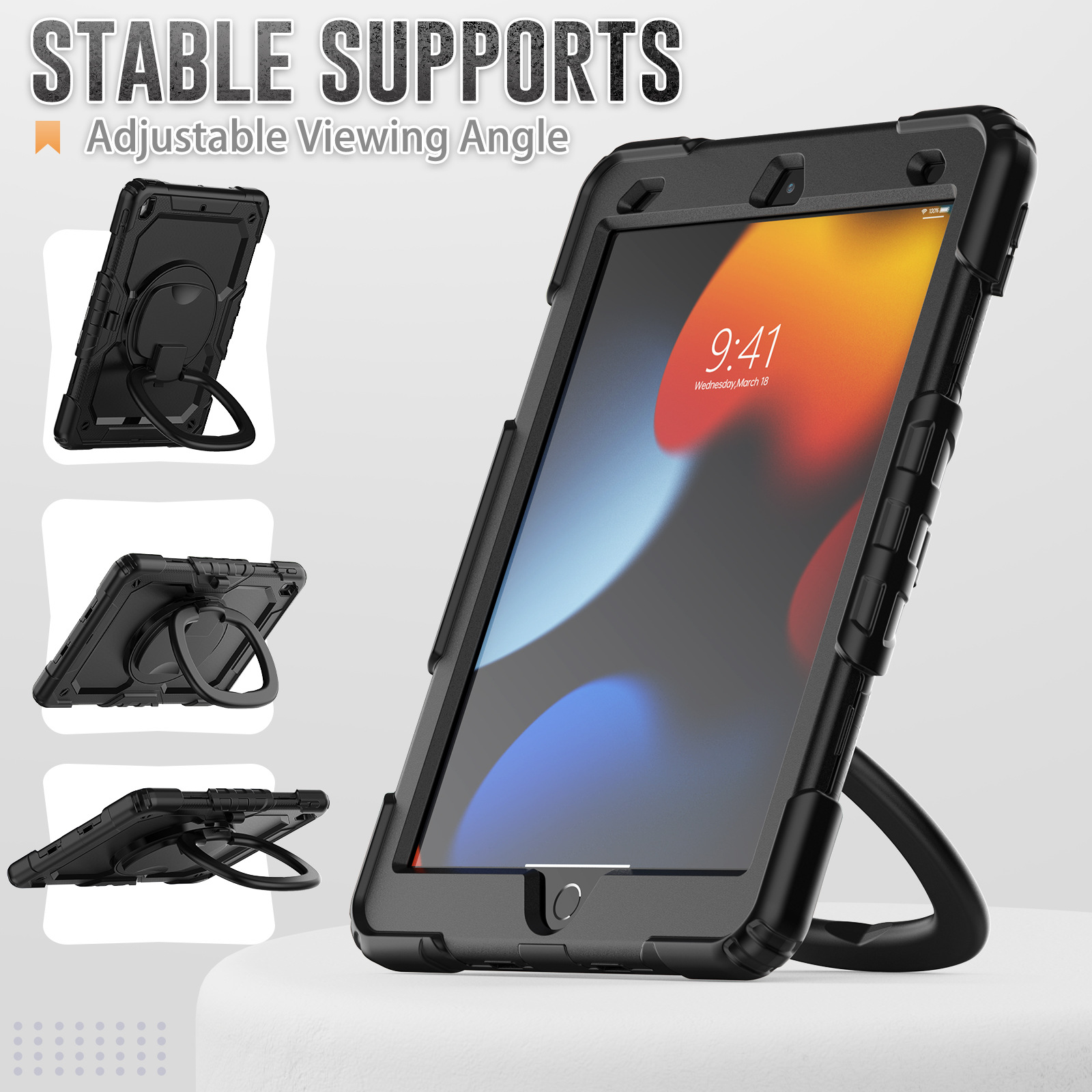 Suitable for iPad A16 11inch Rotating Stand Hand Strap Tablet Protective Case Mini7 Anti-Fall Protective Cover