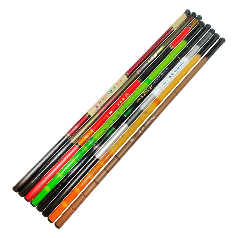 Caña de caña de pescar Dawa FRP sección corta caña de pescar corriente 37 ajustable novato carpa caña de pescar Barra de mano caña de pescar