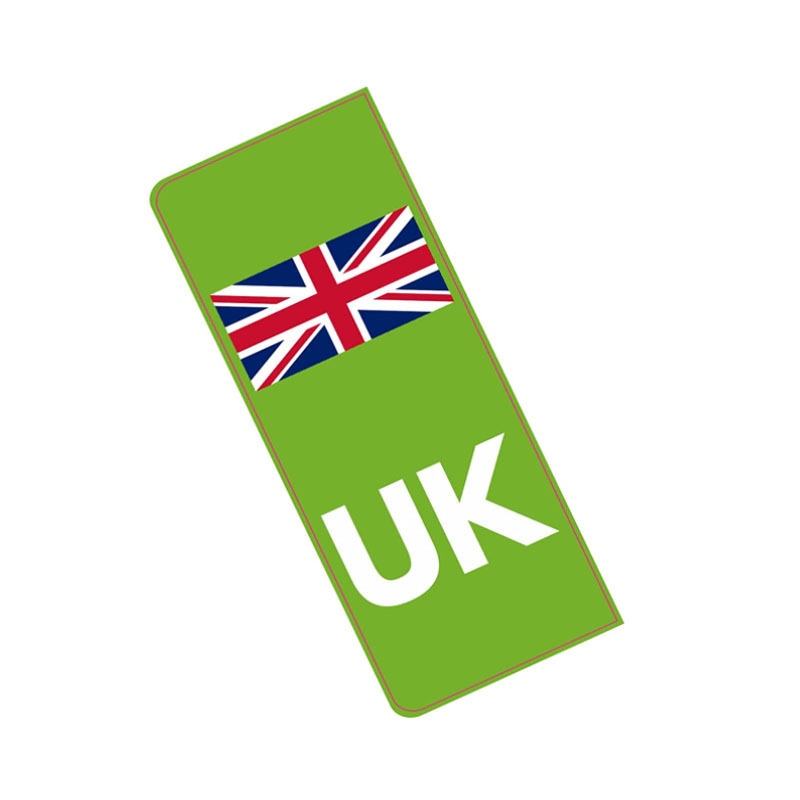 Pegatinas de matrícula del Reino Unido autoadhesivas Etiqueta de coche directa de fábrica pegatinas de coche creativas personalizadas británicas