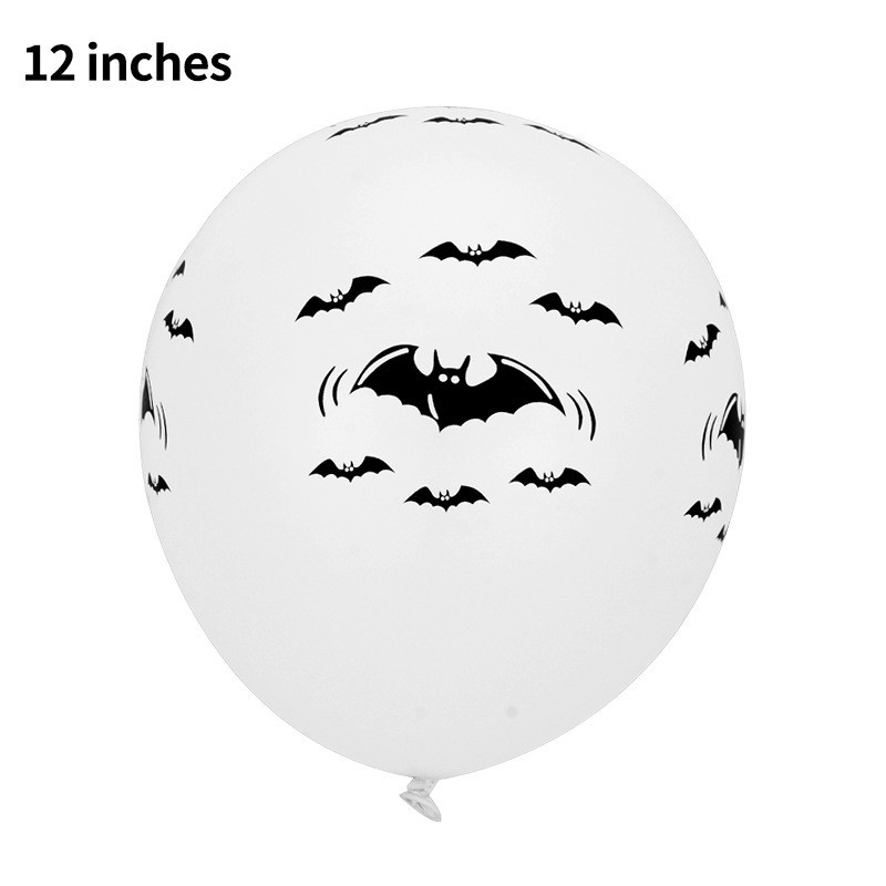 Home & Garden latex balloon 12 inch printed pumpkin bat ghost festival KTV decoration balloon set_voghion.com