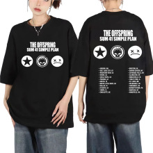 Punk Band The Offspring Sum 41 Simple Plan Tour Print T-shir