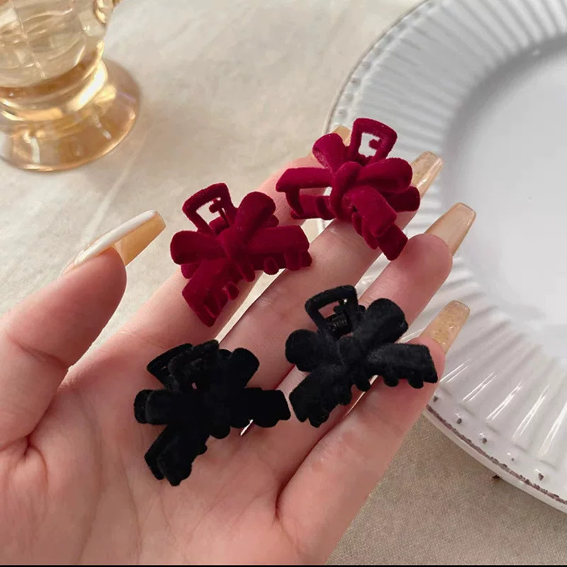 Полустрижка crab с бантом, заколка для волос bangs, декоративный аксессуар DIY, стили 2024 года