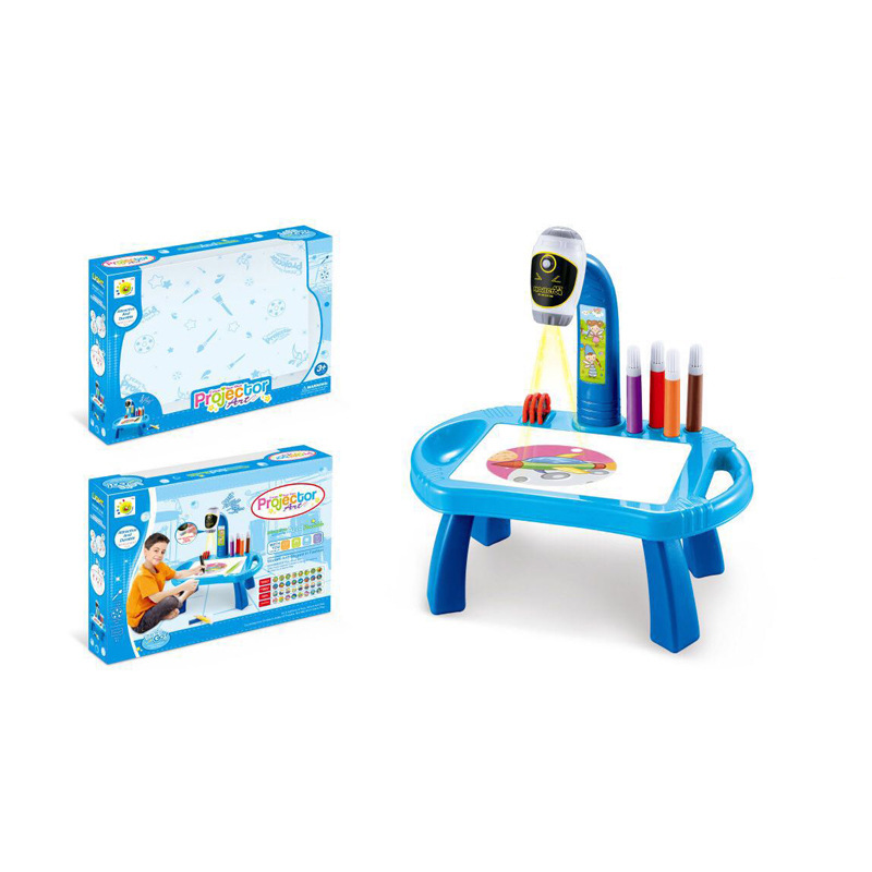 Children's Projection Painting Table, Erasable Magnetic Writing Board, Drawing Board, Graffiti Board, Baby Learning Table, Play Only for Export